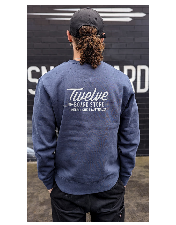 Twelve Melbs United Crew | Petrol Blue